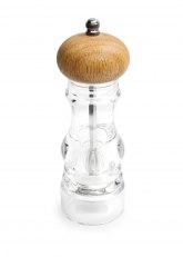 Molinillo de Acrílico Con Tapa De Madera 18,6 cm