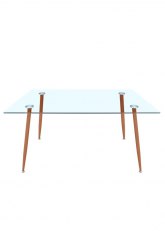 Mesa Glass Wood Madera Cedro