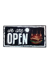 Cuadro Open Burger - Negro