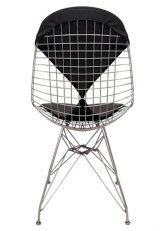 Silla Citrino Eiffel Vestida Tapizado Negro